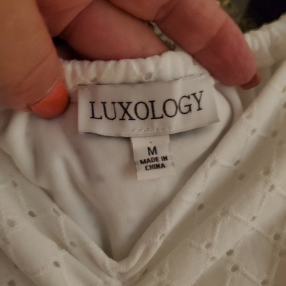 Loxology Women's Eyelet Shift Dress NWOT - Picture 13 of 14